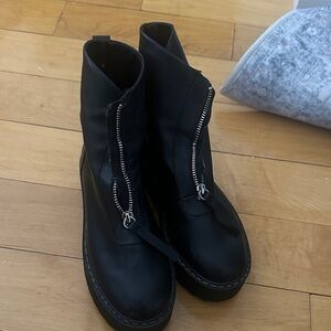 H&M Black Ankle Boots with Zipper